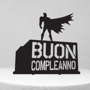 Topper per torta compleanno supereroi.