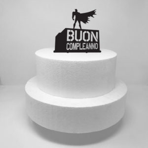 Topper per torta compleanno supereroi.