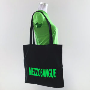 Shopper Cotone con scritta Mezzosangue - Fattilamaglietta.it